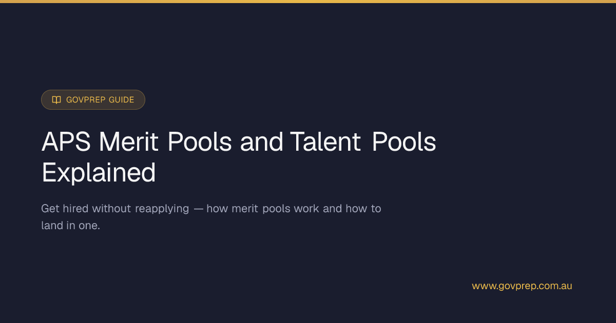 GovPrep | APS Merit Pools and Talent Pools Explained